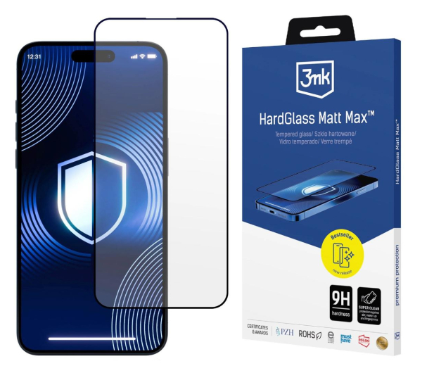 3MK HardGlass Matt Max do iPhone 15 5903108564236 - 1267265 - zdjęcie
